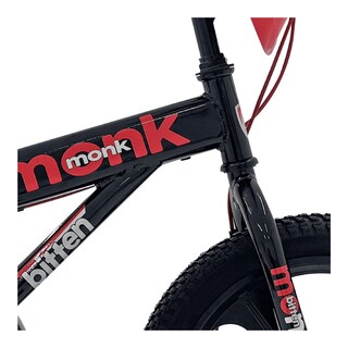 Foto 5 | Bicicleta Infantil Monk Bitten Rodada 16 Negro Rojo
