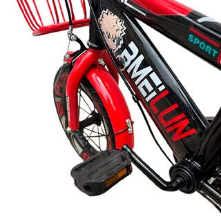 Foto 7 | Bicicleta Infantil R12 Con Ruedas De Entrenamiento Y Canasta Con Personaje