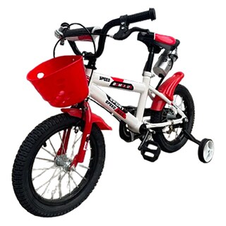 Foto 2 | Bicicleta Infantil R12 Rojo Y Blanco Con Ruedas De Entrenamiento Y Canasta Completa