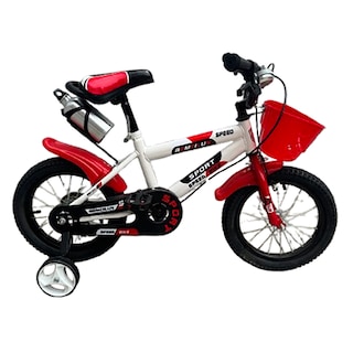 Foto 3 | Bicicleta Infantil R12 Rojo Y Blanco Con Ruedas De Entrenamiento Y Canasta Completa