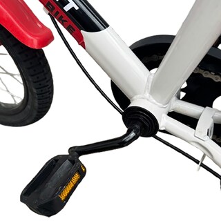 Foto 4 | Bicicleta Infantil R12 Rojo Y Blanco Con Ruedas De Entrenamiento Y Canasta Completa