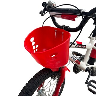 Foto 6 | Bicicleta Infantil R12 Rojo Y Blanco Con Ruedas De Entrenamiento Y Canasta Completa