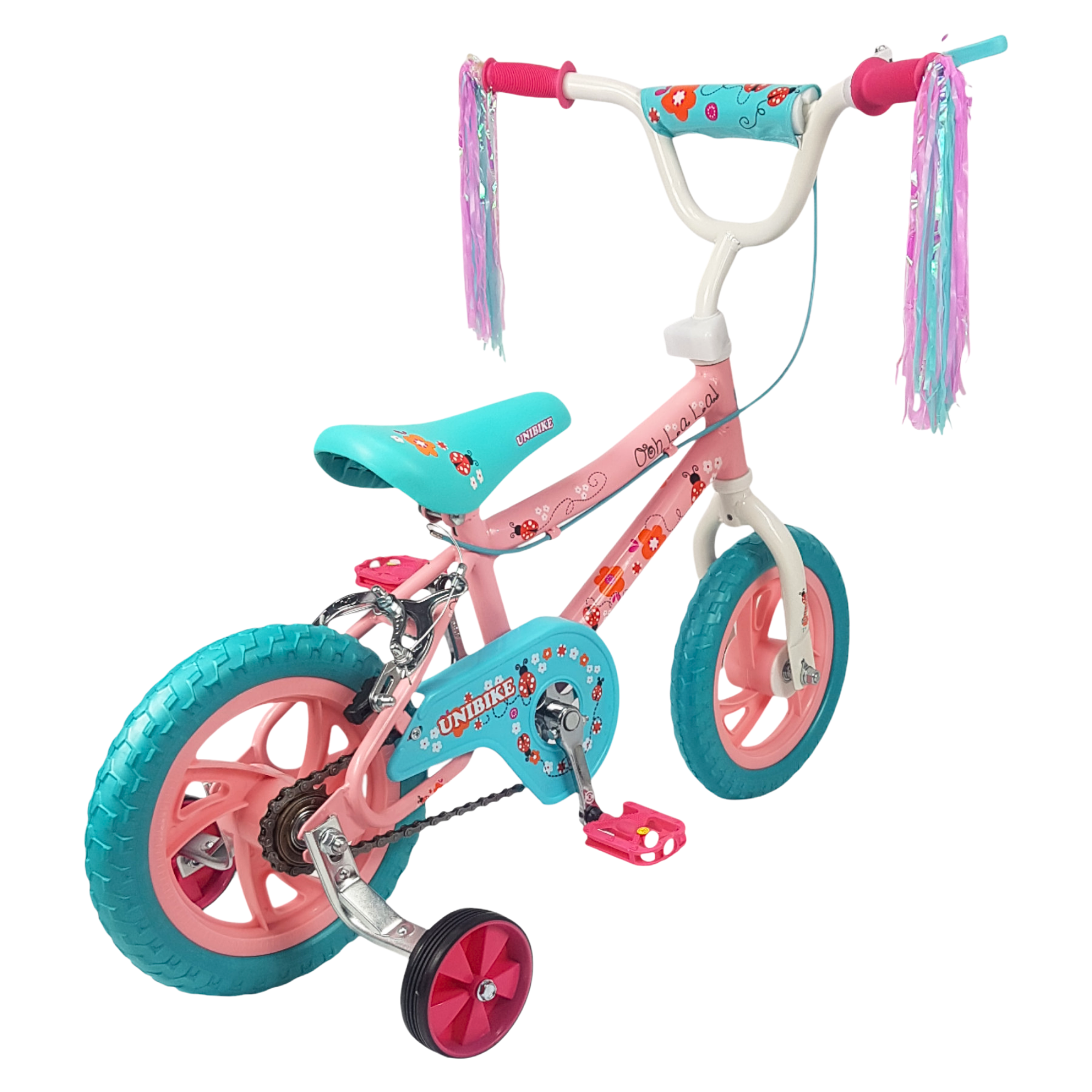 Foto 6 | Bicicleta Infantil Niñas R12 Ruedas Auxiliares Goma Unibike -ohlala