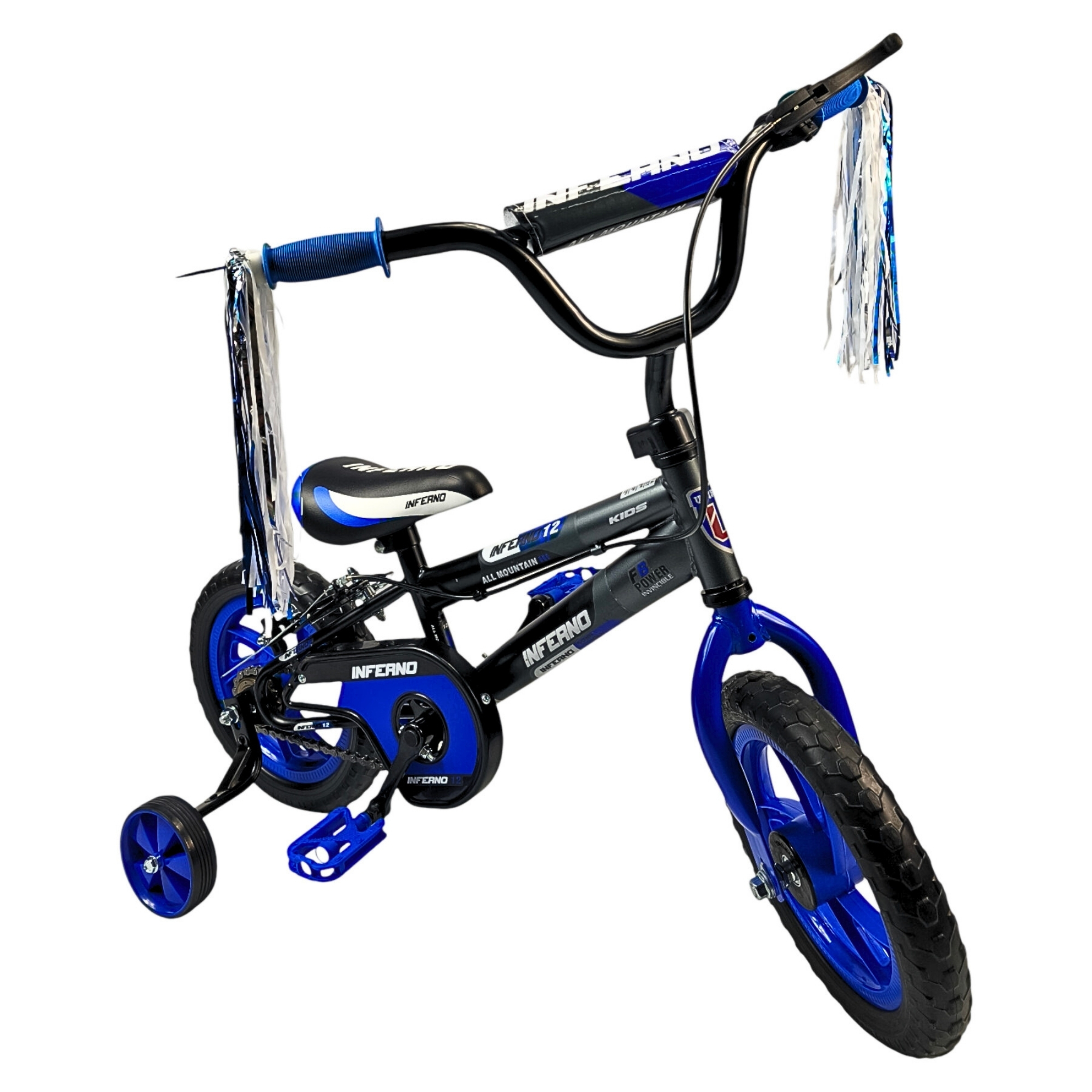 Foto 2 pulgar | Bicicleta Infantil Niños R12 Ruedas Auxiliares Goma Unibike - Azul