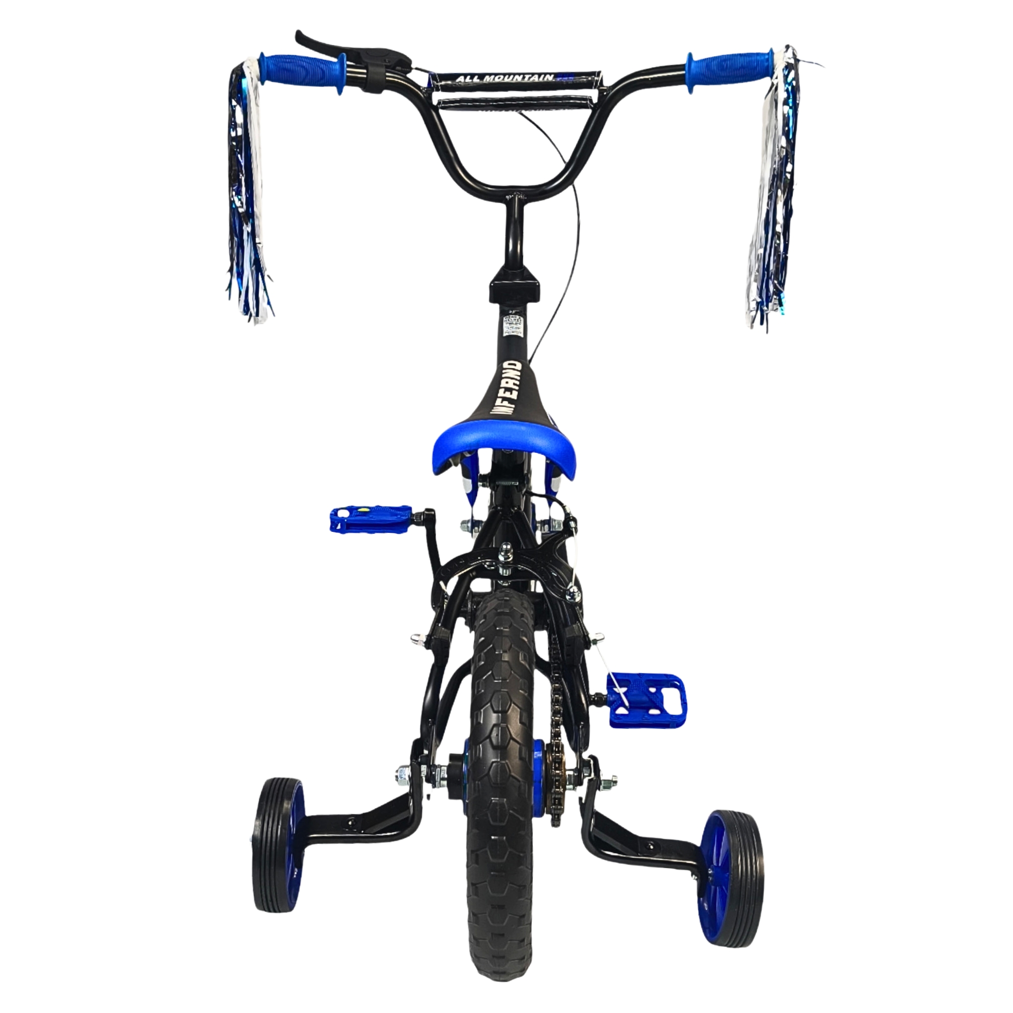 Foto 6 pulgar | Bicicleta Infantil Niños R12 Ruedas Auxiliares Goma Unibike - Azul