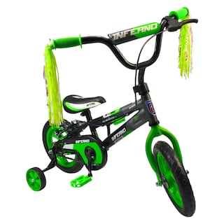 Foto 1 | Bicicleta Infantil Niños R12 Ruedas Auxiliares Goma Unibike - Verde