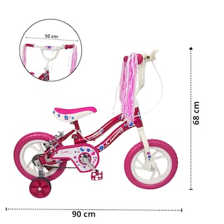 Foto 7 | Bicicleta Infantil Niñas R12 Ruedas Auxiliares Goma Unibike - Sunny