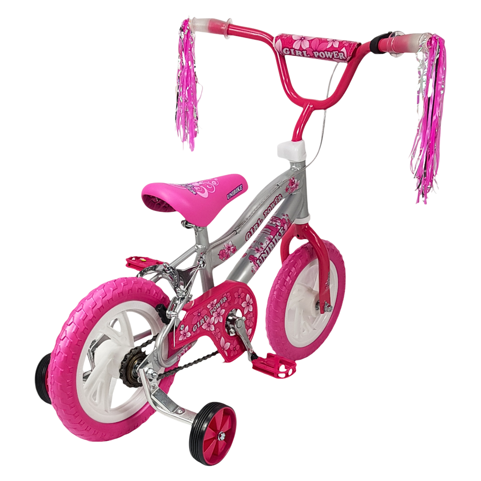 Foto 7 pulgar | Bicicleta Infantil Niñas R12 Ruedas Auxiliares Goma Unibike - Power