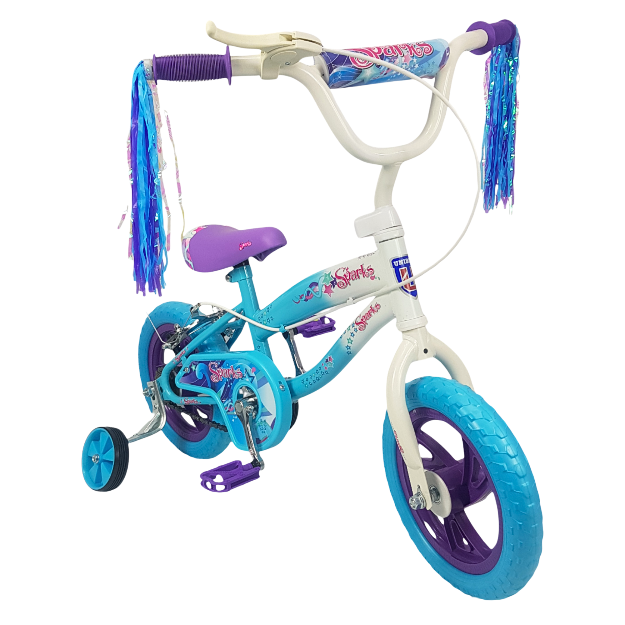 Foto 2 pulgar | Bicicleta Infantil Niñas R12 Ruedas Auxiliares Goma Unibike - Spark