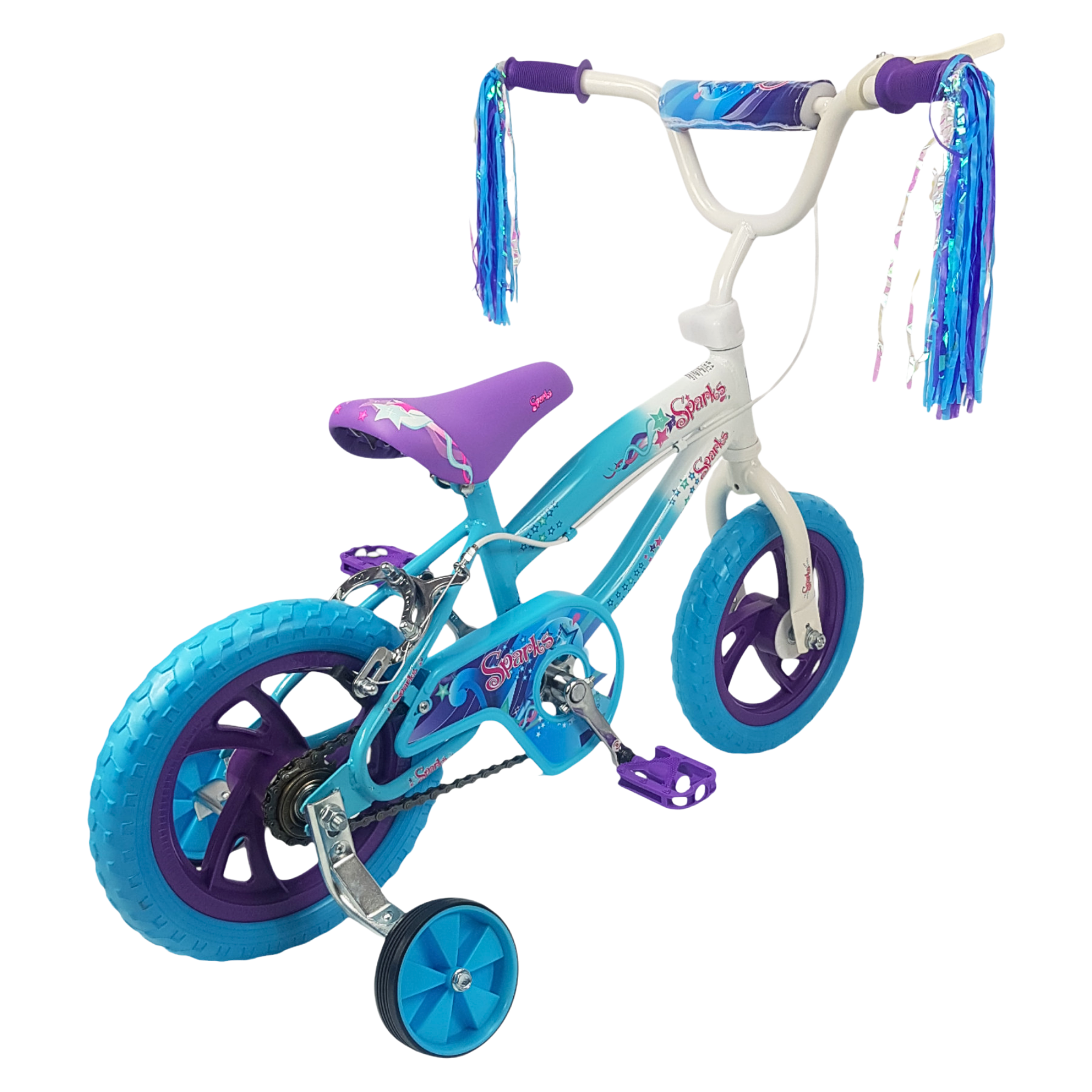 Foto 7 pulgar | Bicicleta Infantil Niñas R12 Ruedas Auxiliares Goma Unibike - Spark