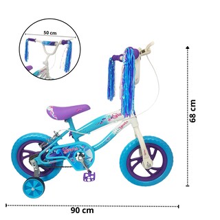 Foto 7 | Bicicleta Infantil Niñas R12 Ruedas Auxiliares Goma Unibike - Spark