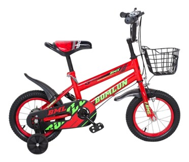 Foto 2 | Bicicleta Entrenadora De Niños Aeiou Qk-01 R16 Sport Canasta Rojo