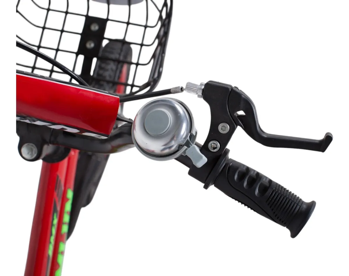 Foto 4 | Bicicleta Entrenadora De Niños Aeiou Qk-01 R16 Sport Canasta Rojo