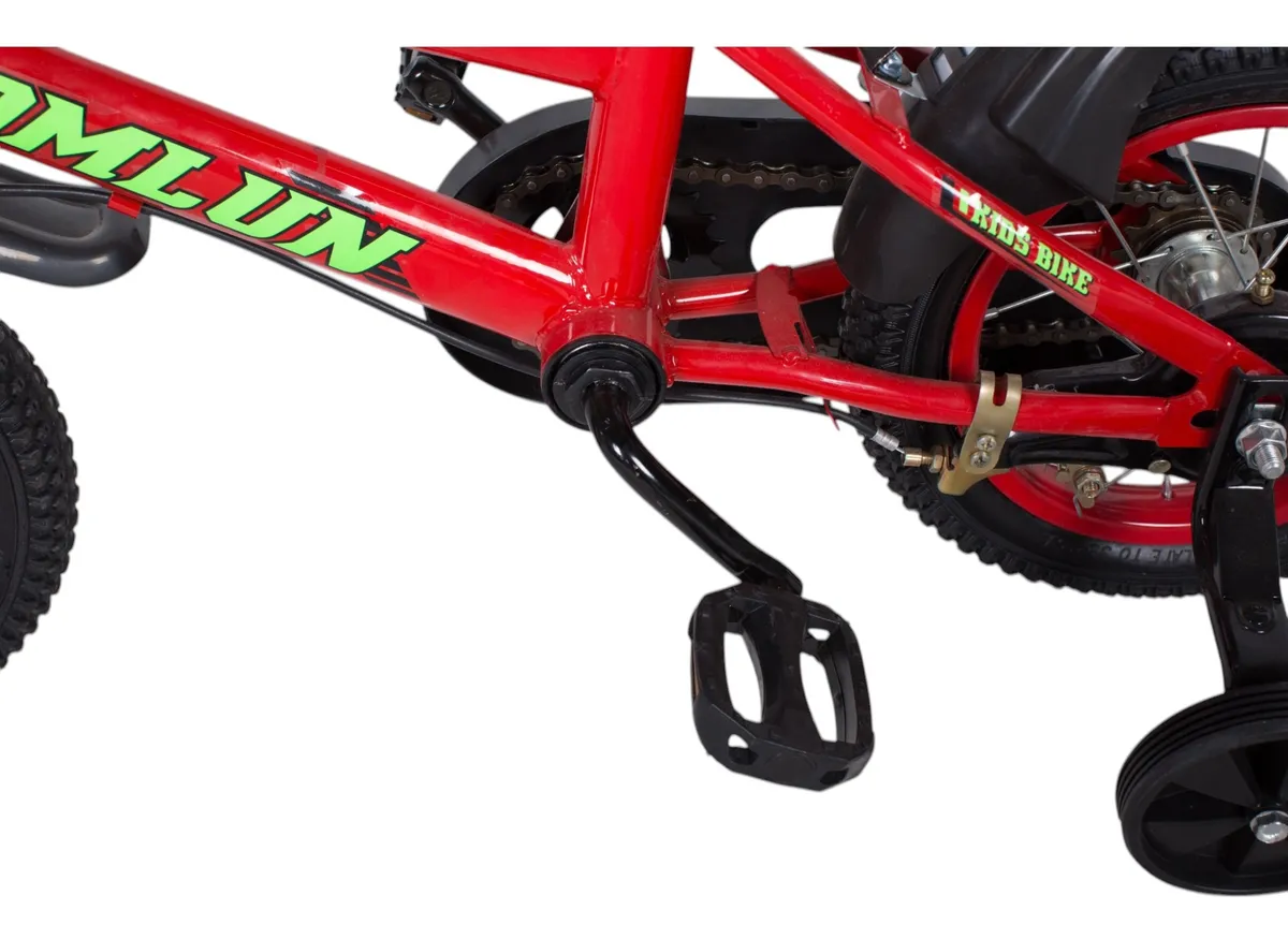 Foto 7 pulgar | Bicicleta Entrenadora De Niños Aeiou Qk-01 R16 Sport Canasta Rojo