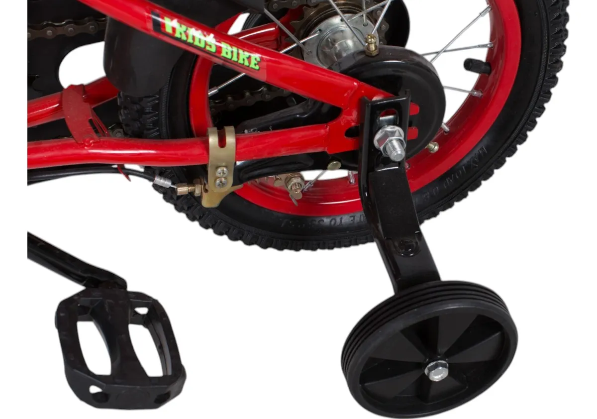 Foto 8 pulgar | Bicicleta Entrenadora De Niños Aeiou Qk-01 R16 Sport Canasta Rojo