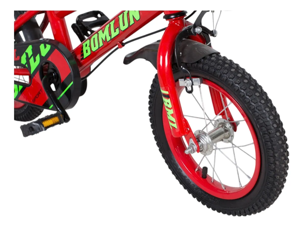 Foto 9 pulgar | Bicicleta Entrenadora De Niños Aeiou Qk-01 R16 Sport Canasta Rojo