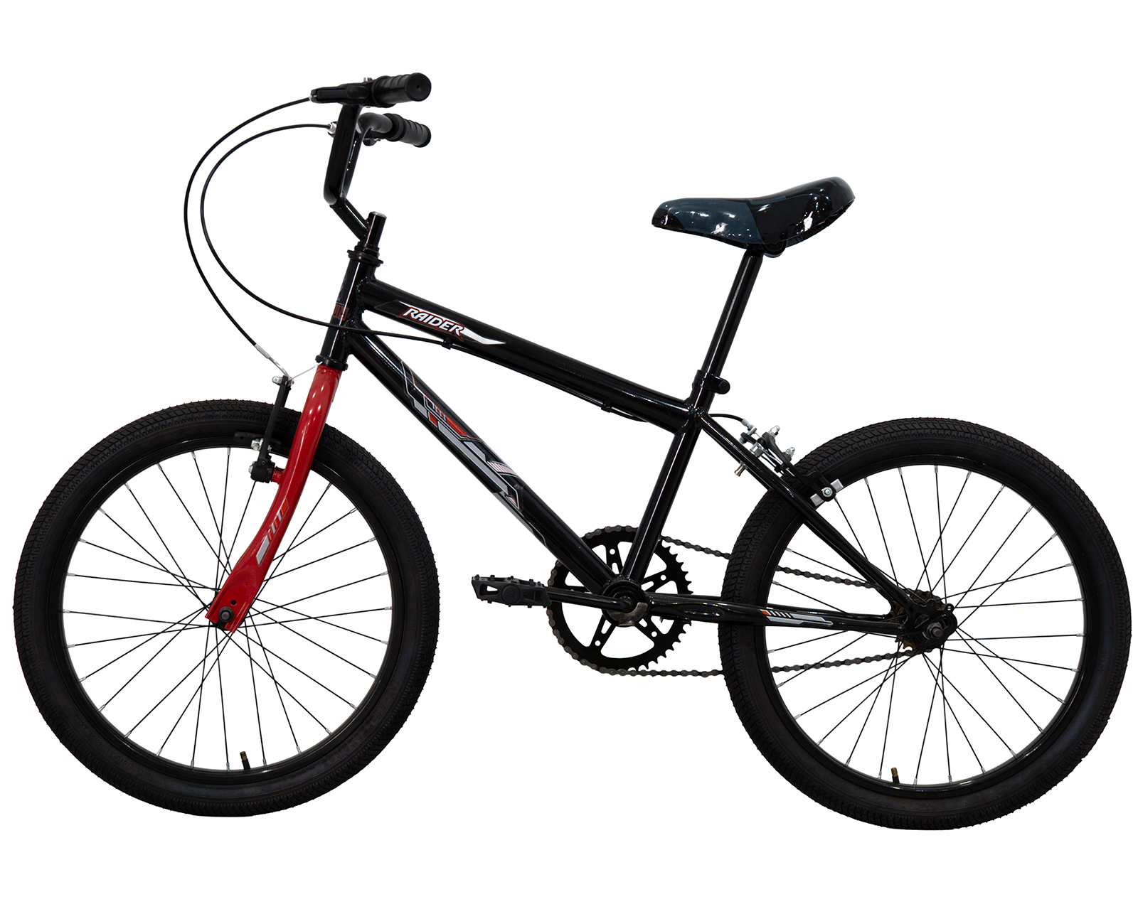 Foto 8 | Bicicleta Raider Lithium Bmx Rodada 20 Negro