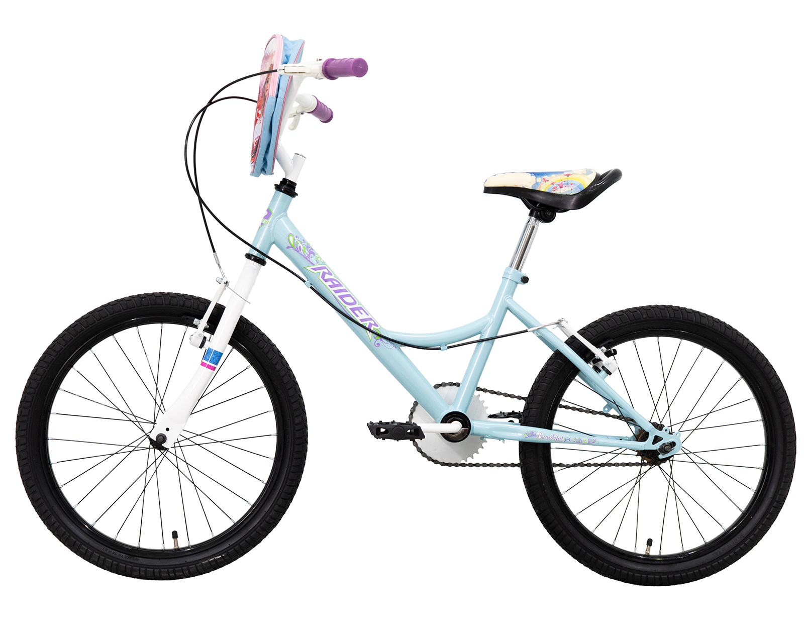 Foto 9 pulgar | Bicicleta Raider Beautiful Bmx Rodada 20 Azul