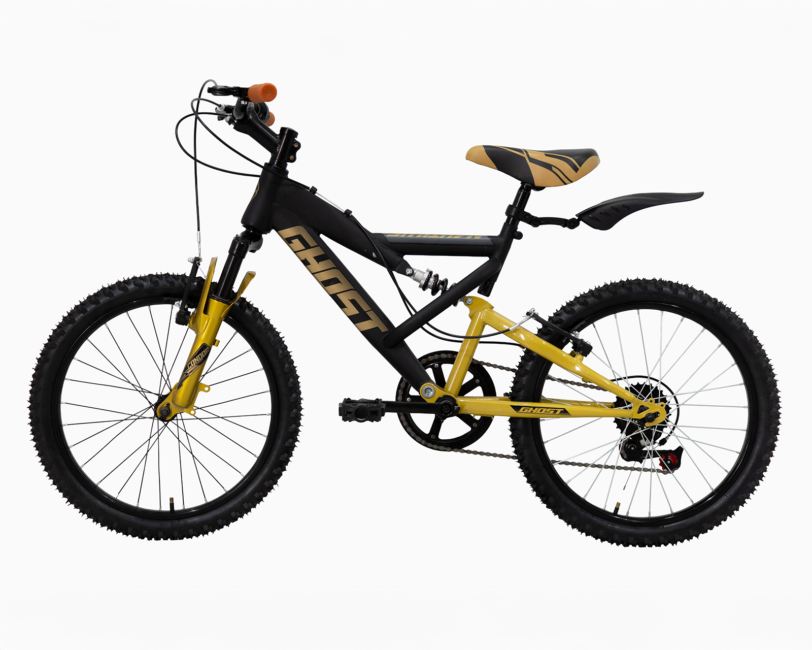 Foto 9 pulgar | Bicicleta Ghost Nautilus Rodada 20 Dorada Infantil