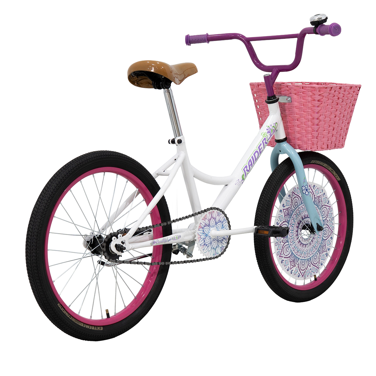 Foto 3 | Bicicleta Raider Beautiful Rodada 20 Blanco Infantil