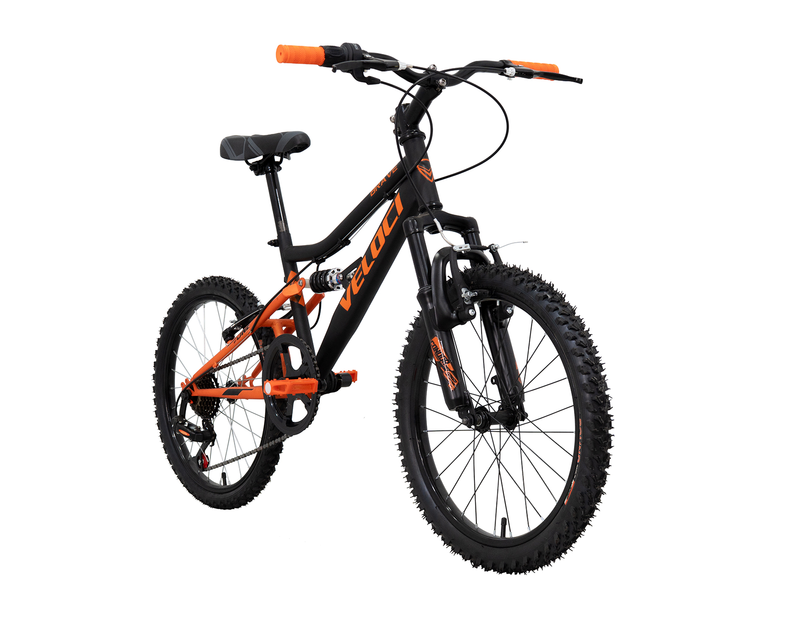 Foto 3 | Bicicleta Veloci Brave Rodada 20 Naranja Infantil