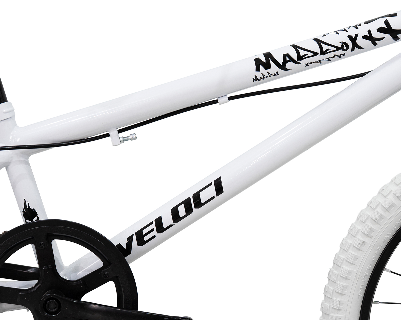 Foto 3 pulgar | Bicicleta Veloci Maddox Bmx Rodada 20 Blanco Infantil