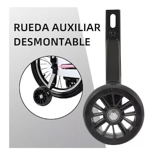 Foto 6 | Bicicleta Infantil R20 Para Niños Con Canastilla Y Ruedas De Entrenamiento Rosa