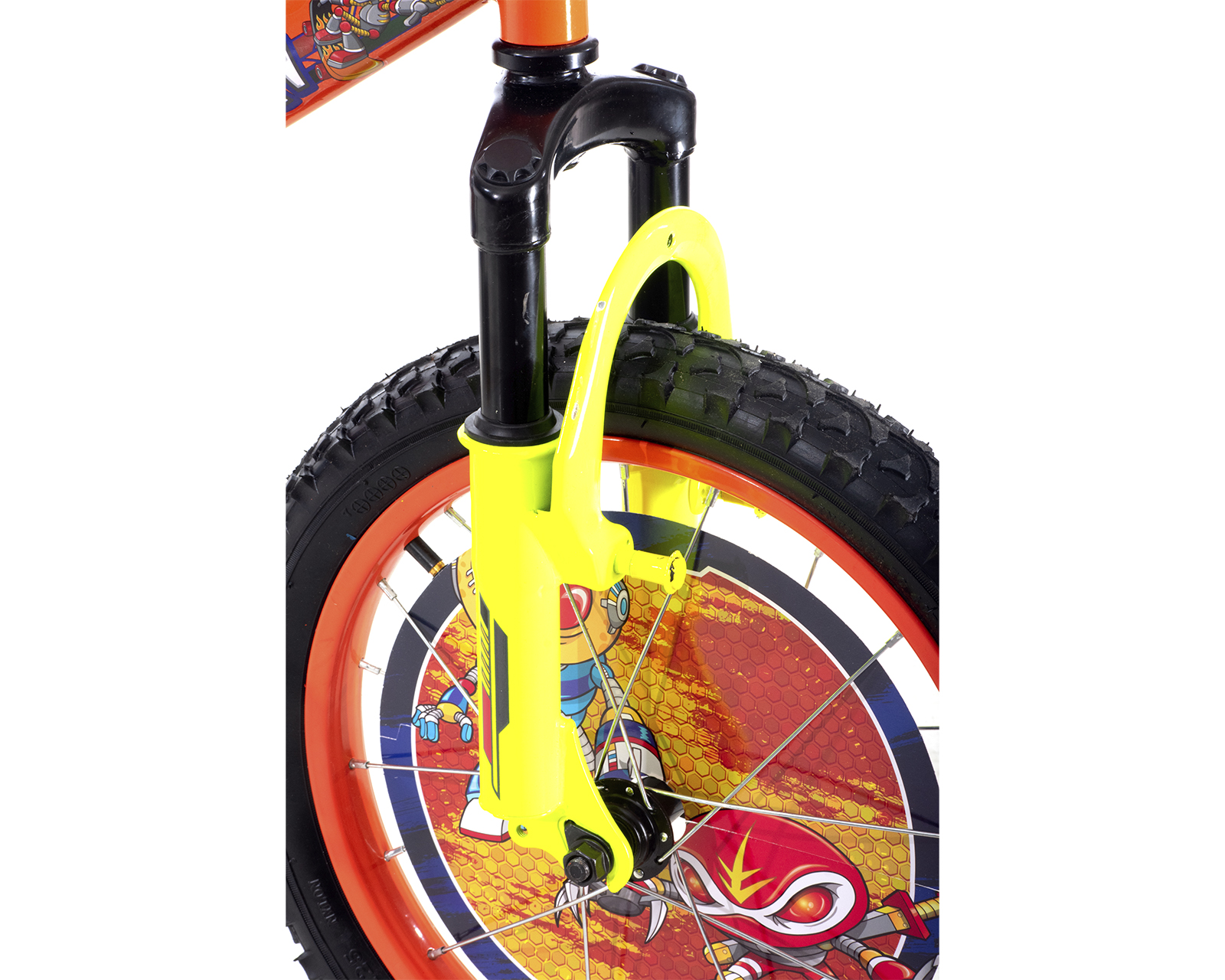 Foto 7 pulgar | Bicicleta Veloci Warriors Rodada 16 Naranja Infantil