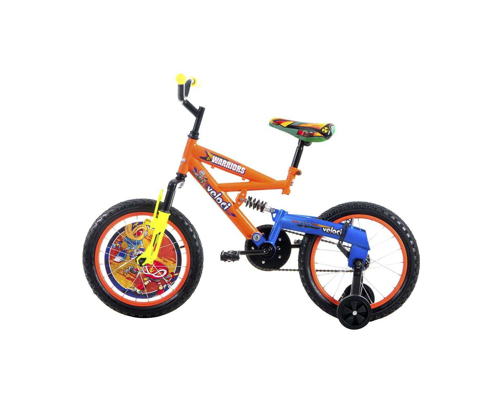 Foto 9 pulgar | Bicicleta Veloci Warriors Rodada 16 Naranja Infantil