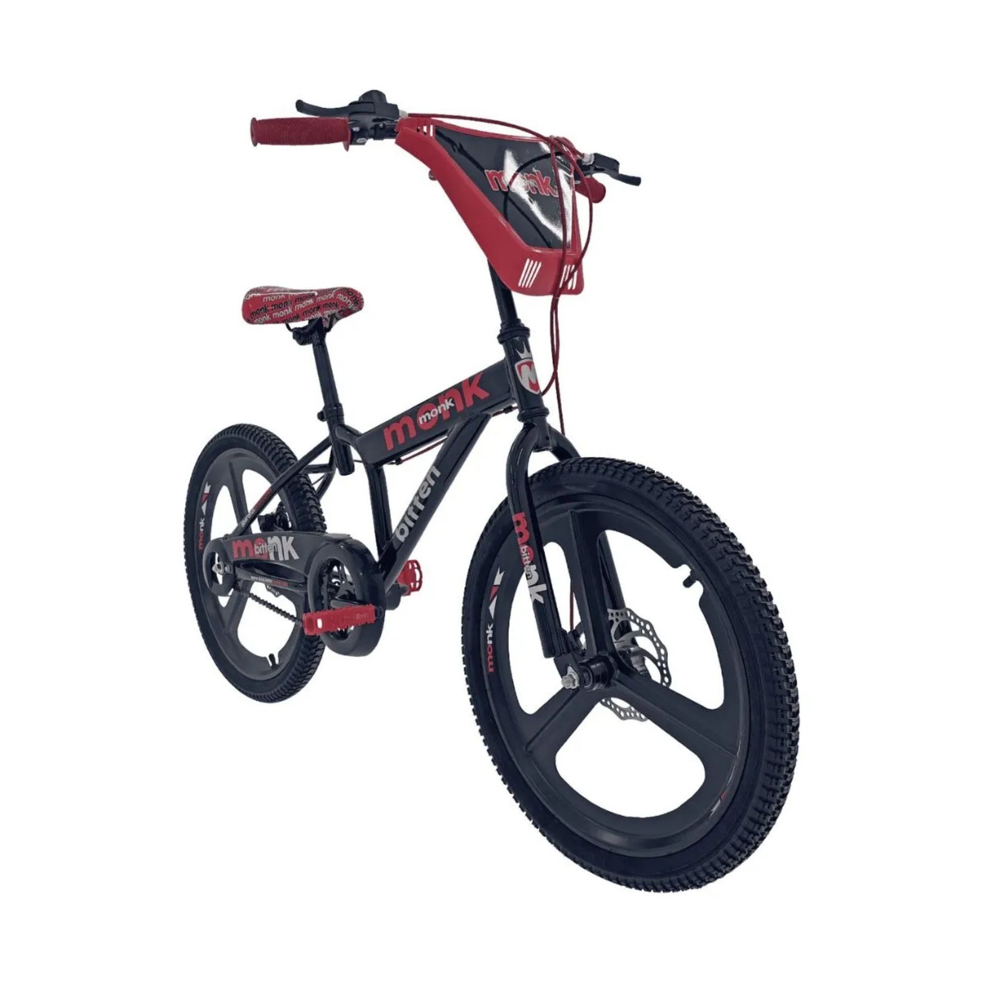 Foto 3 pulgar | Bicicleta Infantil Monk Bitten Rodada 20 Negro Rojo