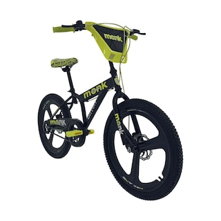 Foto 2 | Bicicleta Infantil Monk Bitten Rodada 20 Negro Amarilla