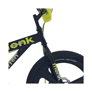Foto 5 | Bicicleta Infantil Monk Bitten Rodada 20 Negro Amarilla