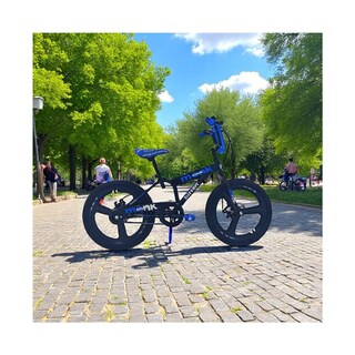Foto 6 | Bicicleta Infantil Monk Bitten Rodada 20 Negro Azul
