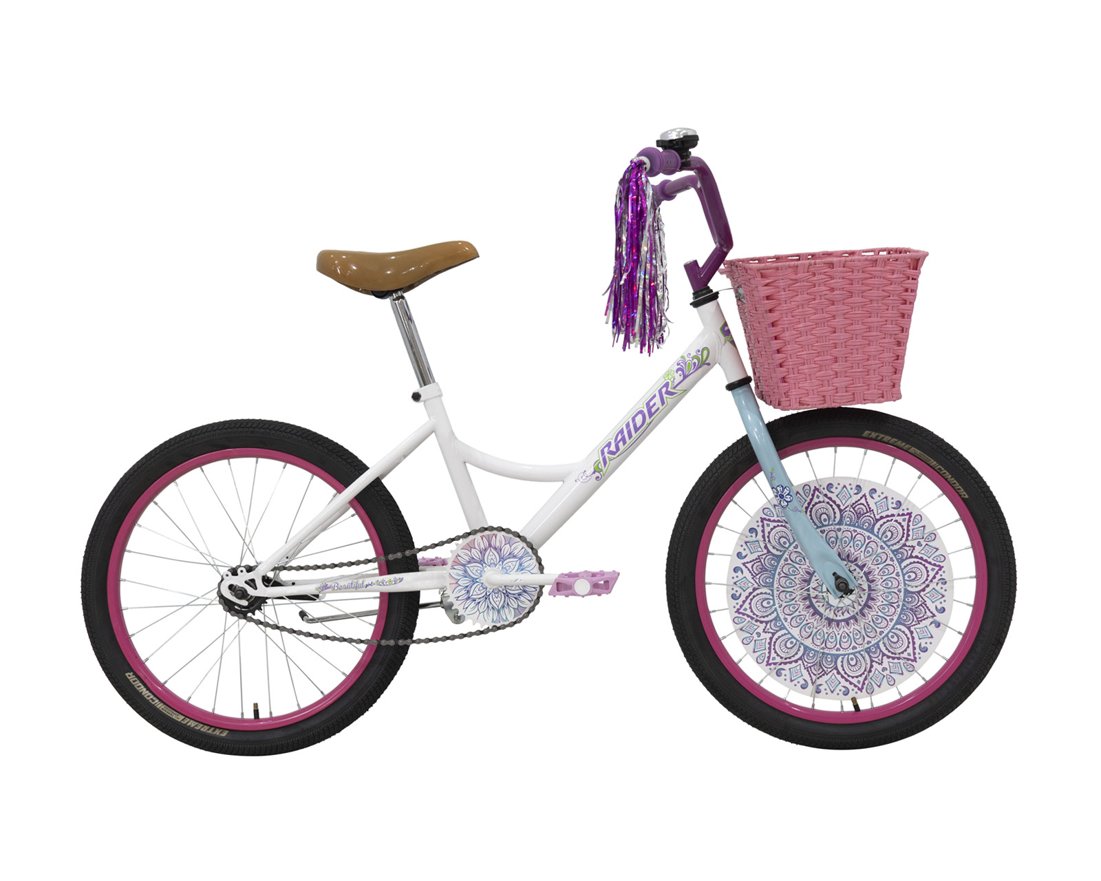 Foto 2 pulgar | Bicicleta Raider Beautiful Bmx Rodada 20 Blanco