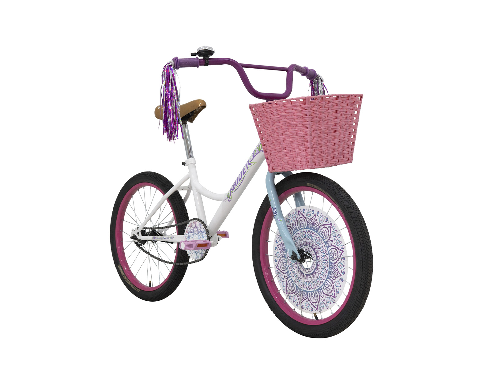 Foto 4 pulgar | Bicicleta Raider Beautiful Bmx Rodada 20 Blanco