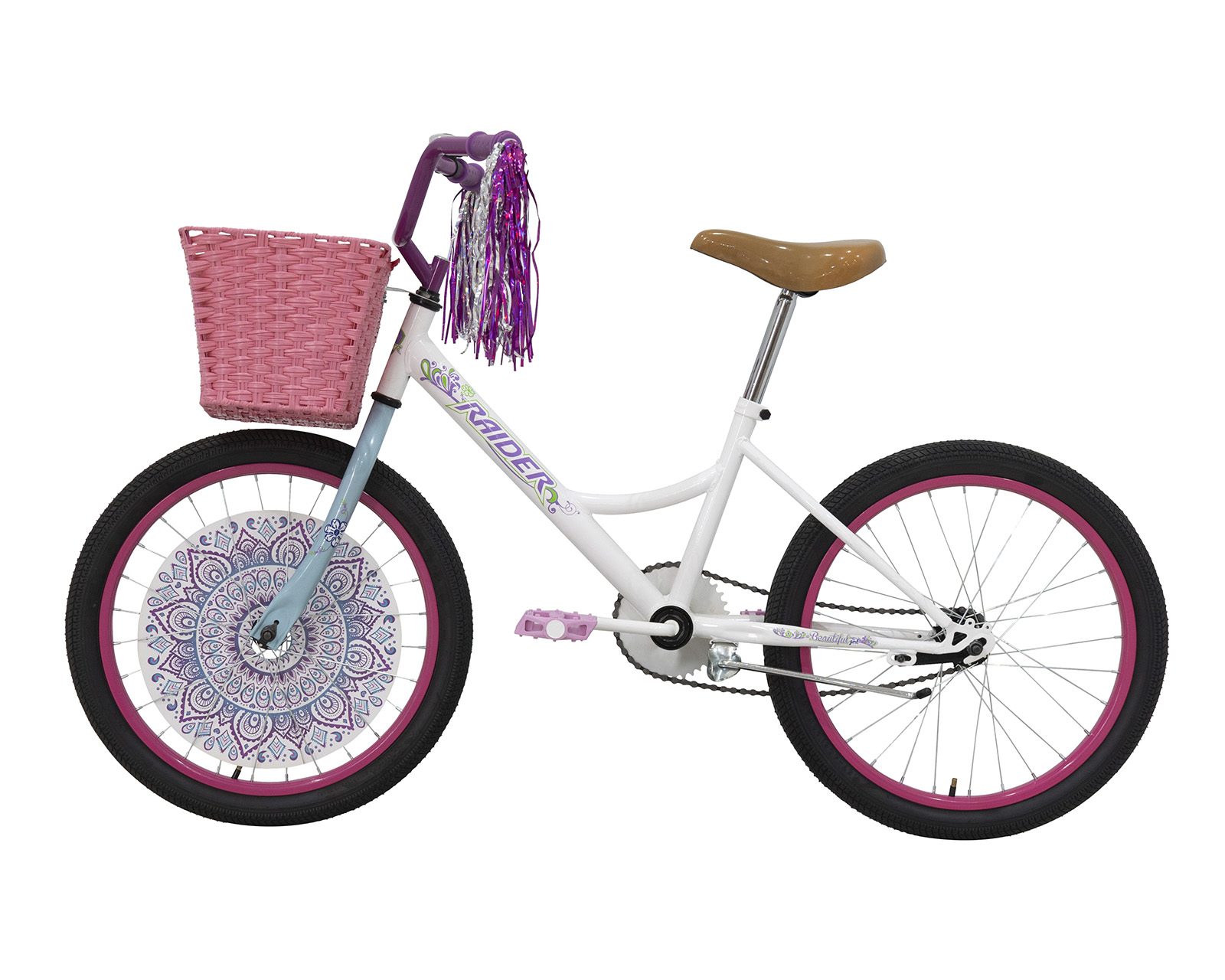 Foto 9 pulgar | Bicicleta Raider Beautiful Bmx Rodada 20 Blanco