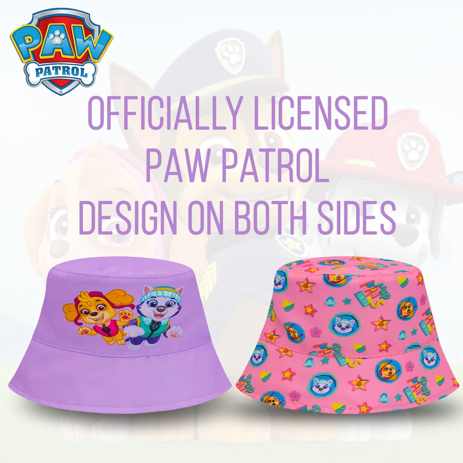 Foto 4 pulgar | Sombrero Reversible Paw Patrol Para Niños Pequeños De 2 A 5 Años, Color Morado - Venta Internacional.