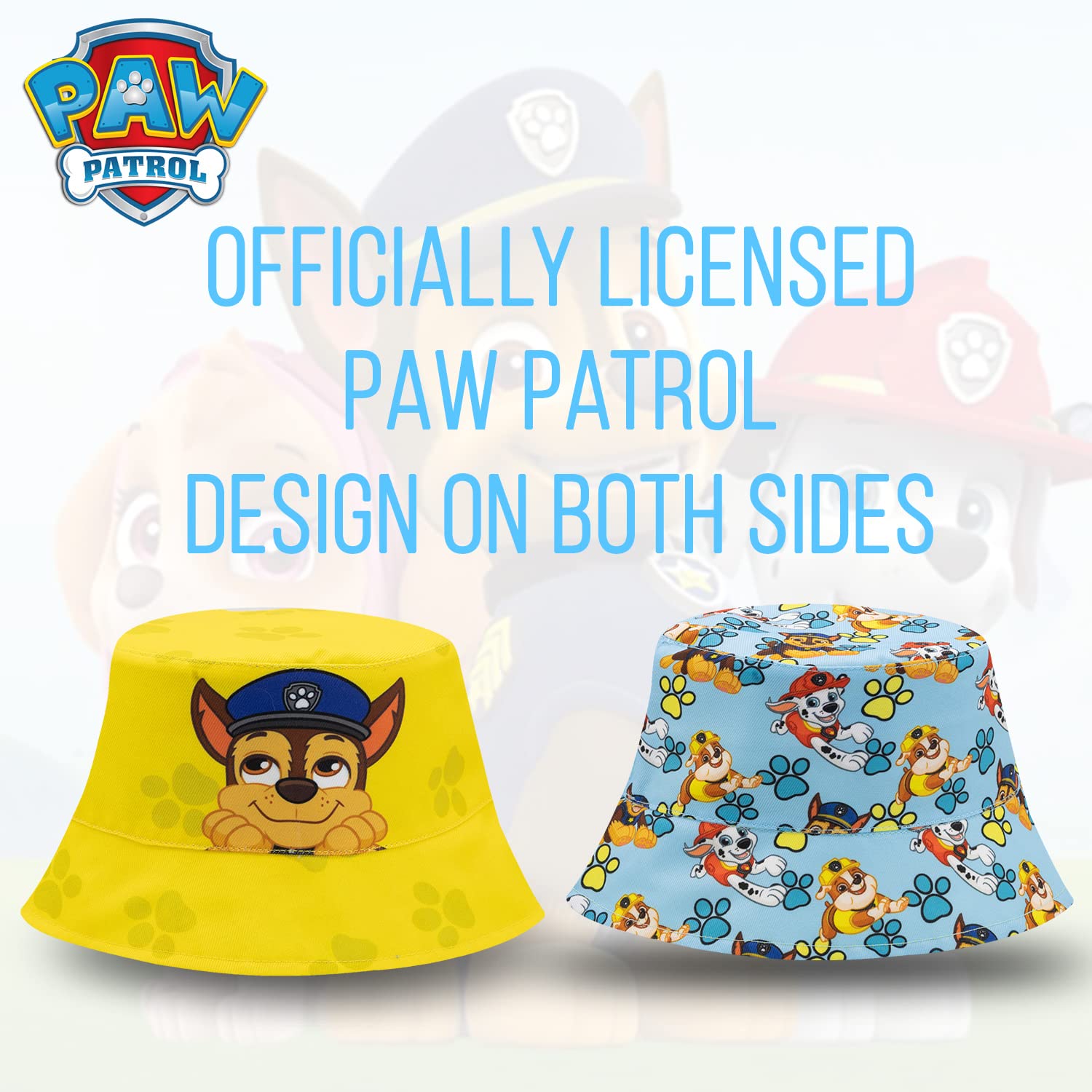 Foto 4 pulgar | Sombrero Reversible Para El Sol Paw Patrol Para Niños Pequeños De 2 A 5 Años - Venta Internacional.