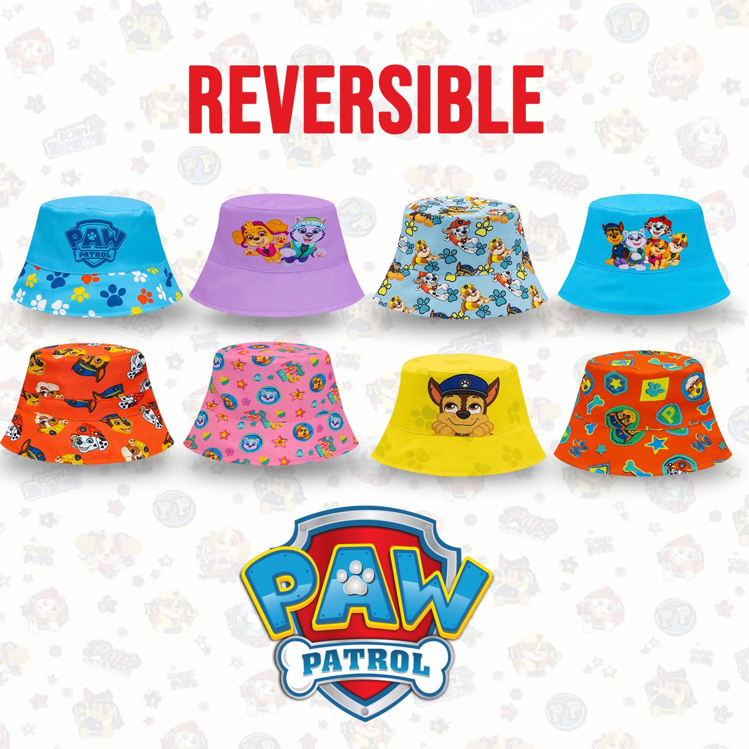 Foto 7 pulgar | Sombrero Reversible Para El Sol Paw Patrol Para Niños Pequeños De 2 A 5 Años - Venta Internacional.