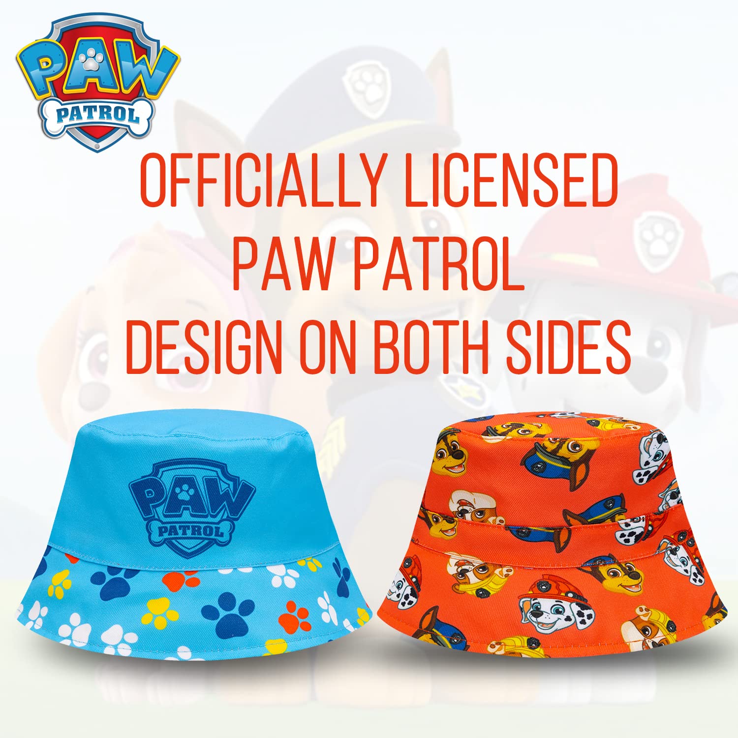 Foto 4 pulgar | Sombrero Reversible Para El Sol Paw Patrol Para Niños Pequeños De 2 A 5 Años - Venta Internacional.