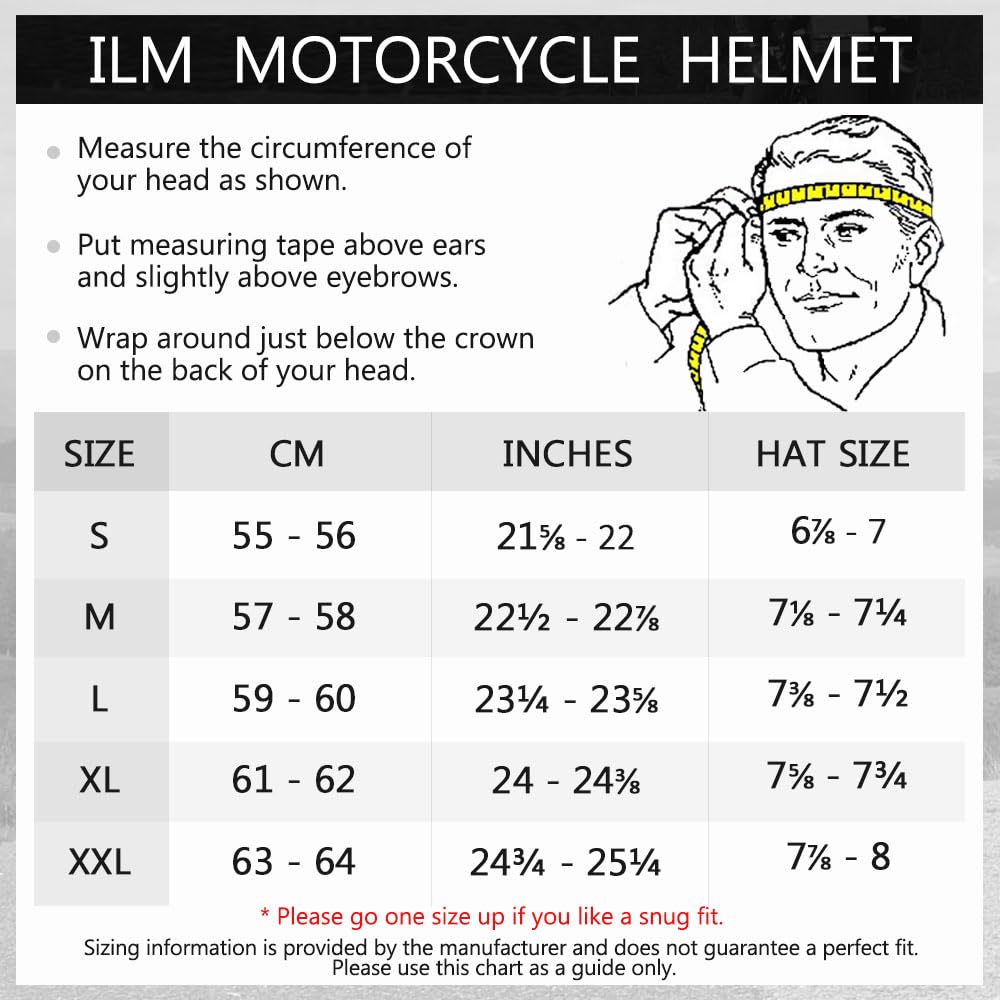 Foto 6 pulgar | Casco De Moto Ilm Off Road Integral Con Certificación Dot 606v - Venta Internacional.