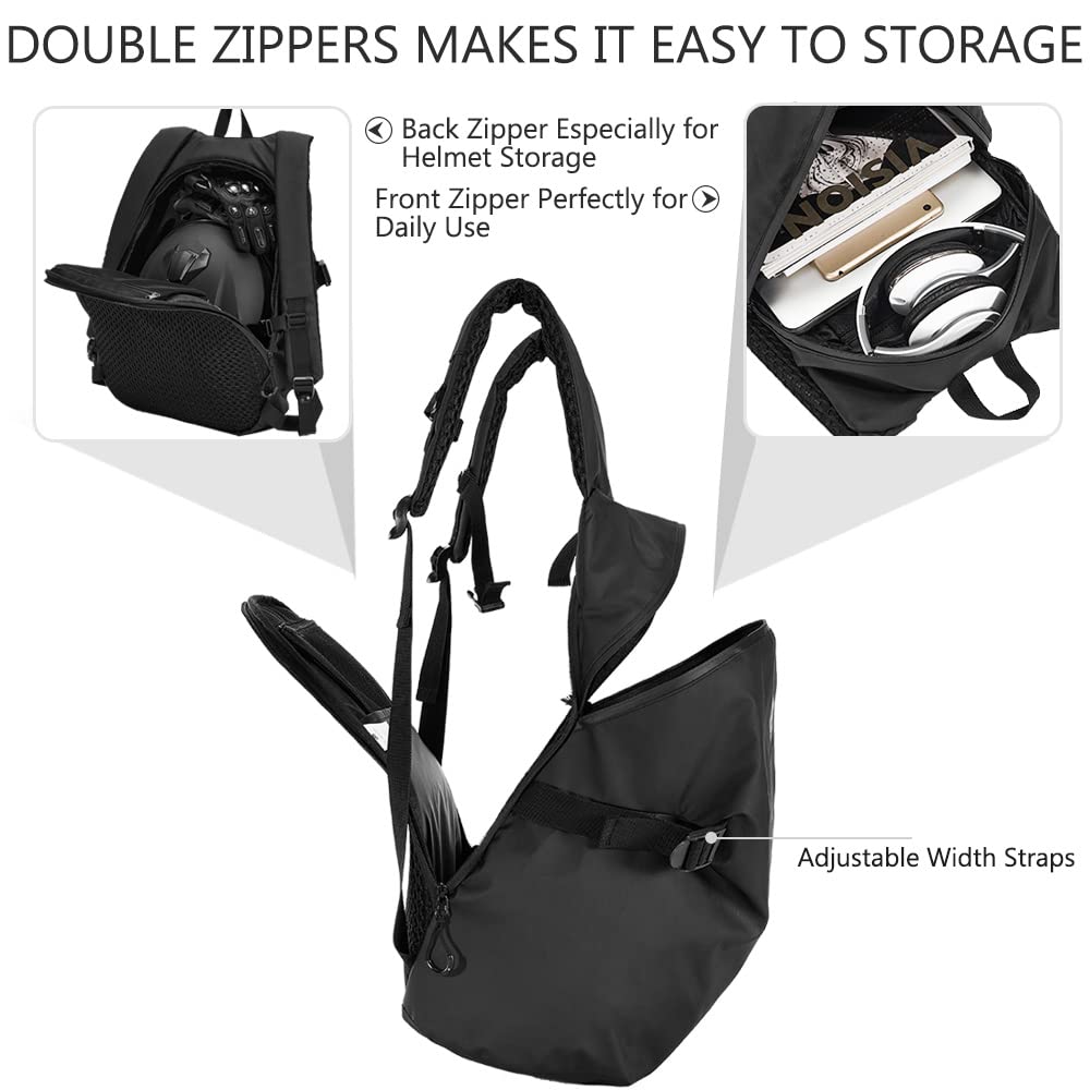 Foto 7 pulgar | Mochila Ilm Para Casco De Moto, De Gran Capacidad, Impermeable - Venta Internacional.