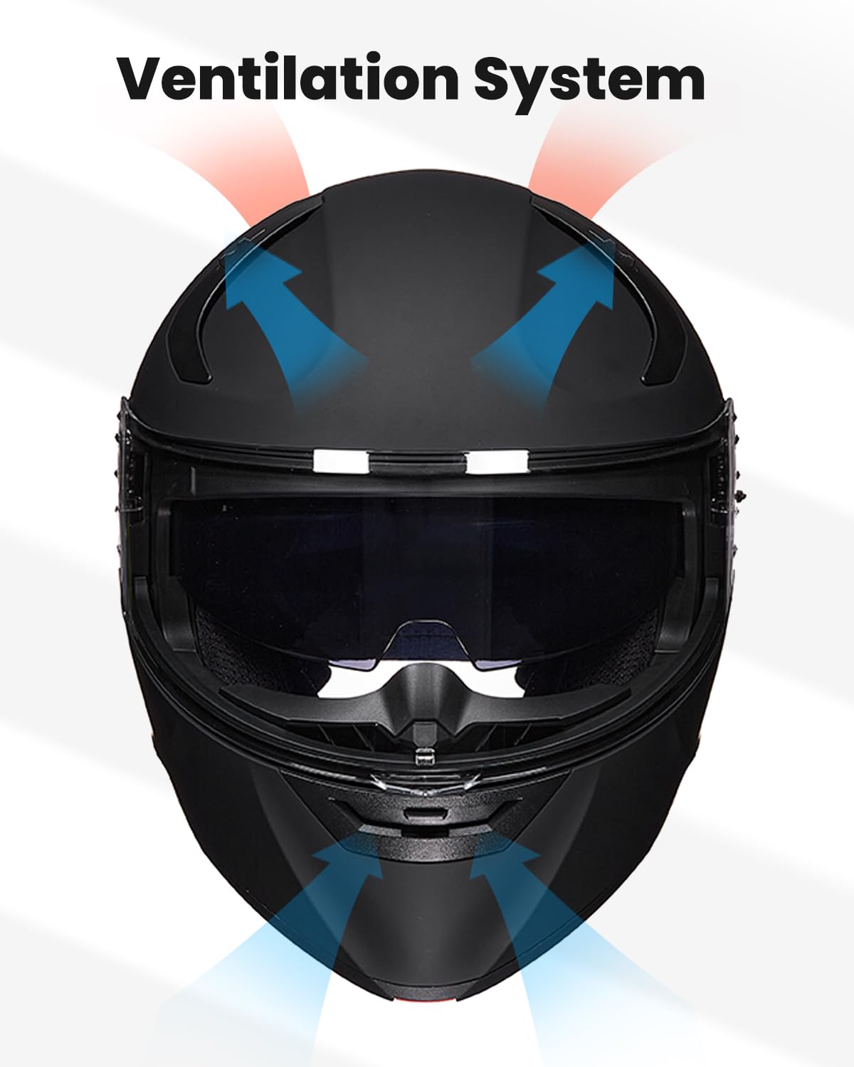 Foto 4 pulgar | Casco De Moto Ilm Ws206 Con Doble Visera Abatible, Cara Completa, Dot - Venta Internacional.