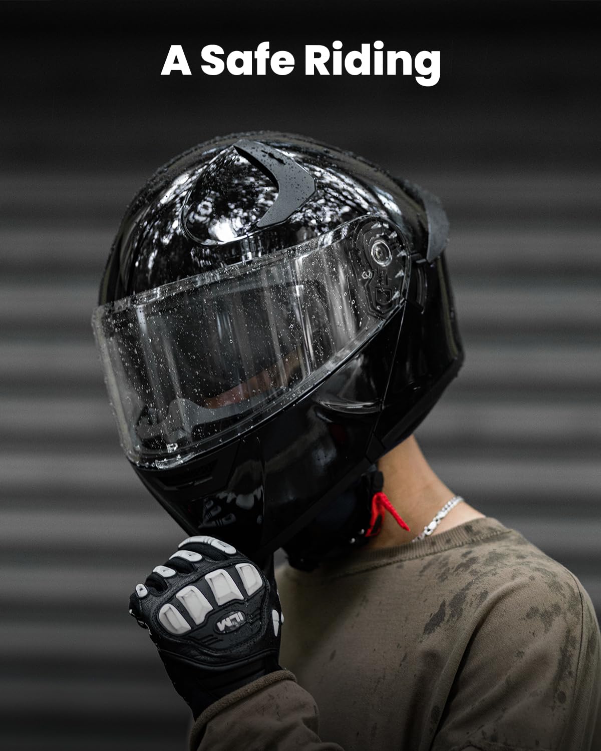 Foto 8 pulgar | Casco De Moto Ilm Ws206 Con Doble Visera Abatible, Cara Completa, Dot - Venta Internacional.