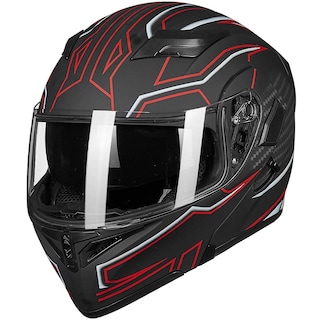 Foto 3 | Casco De Moto Ilm 902l Con Doble Visera Led Abatible Y Frontal - Venta Internacional.