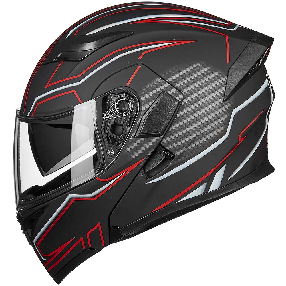 Foto 5 pulgar | Casco De Moto Ilm 902l Con Doble Visera Led Abatible Y Frontal - Venta Internacional.