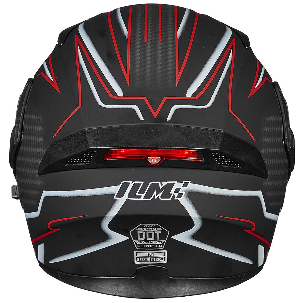 Foto 5 | Casco De Moto Ilm 902l Con Doble Visera Led Abatible Y Frontal - Venta Internacional.