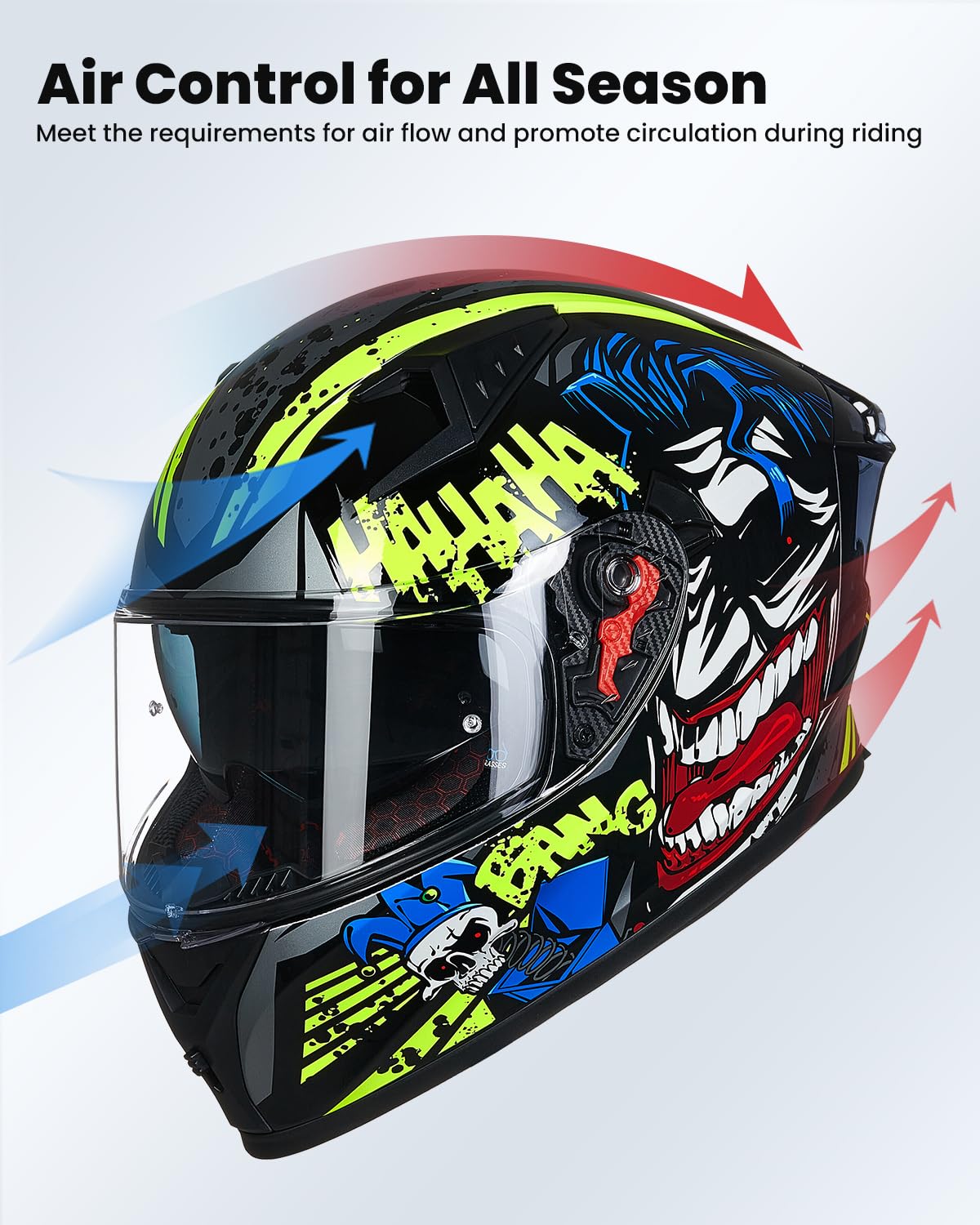 Foto 5 pulgar | Casco De Moto Ilm Full Face Dot Z501 Surprise Yellow - Venta Internacional.