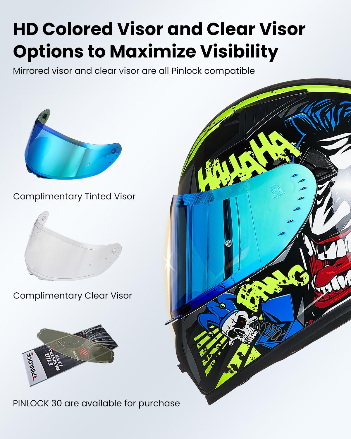 Foto 6 pulgar | Casco De Moto Ilm Full Face Dot Z501 Surprise Yellow - Venta Internacional.
