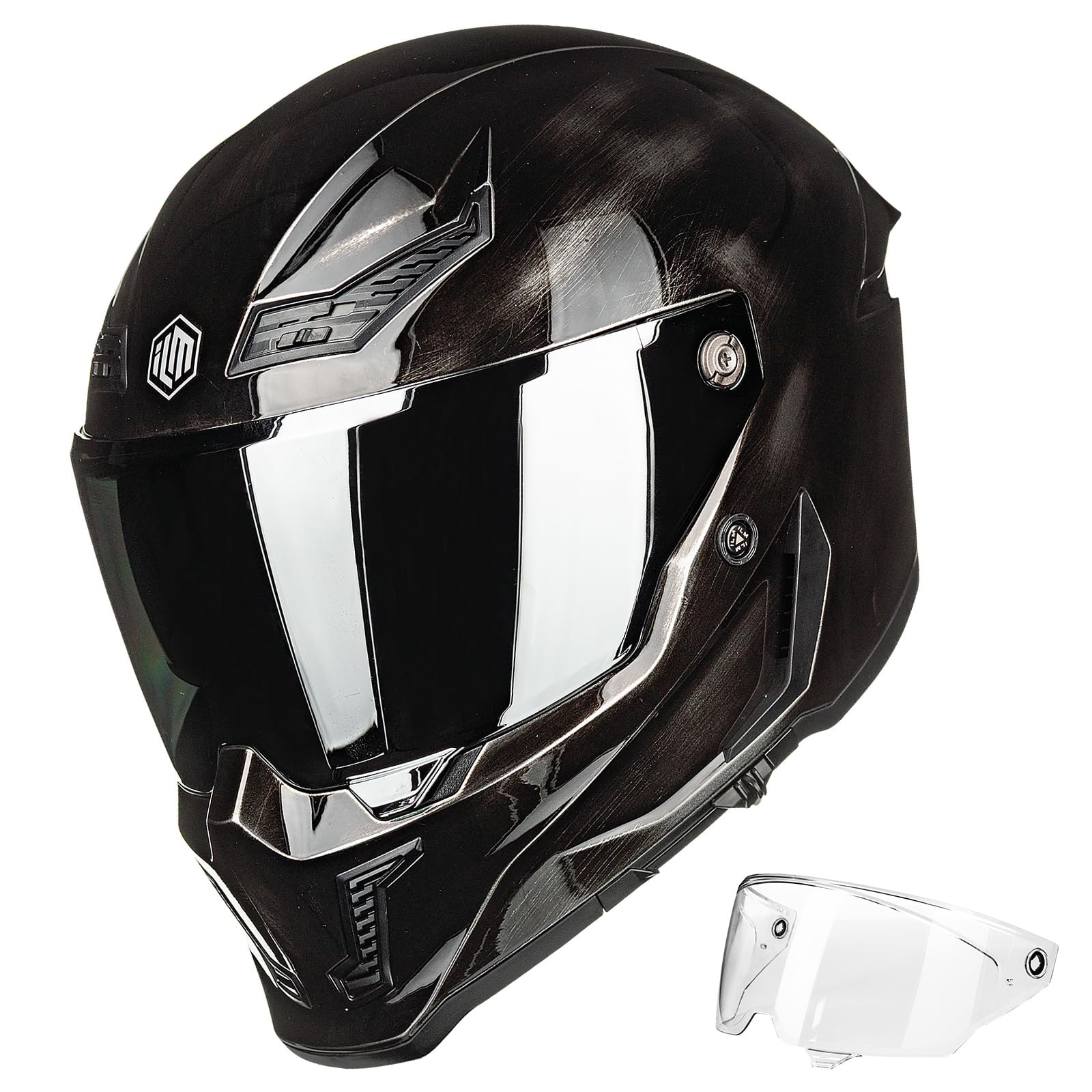 Foto 2 pulgar | Casco De Moto Ilm Mf509 Integral Dot Ece Para Adulto - Venta Internacional.
